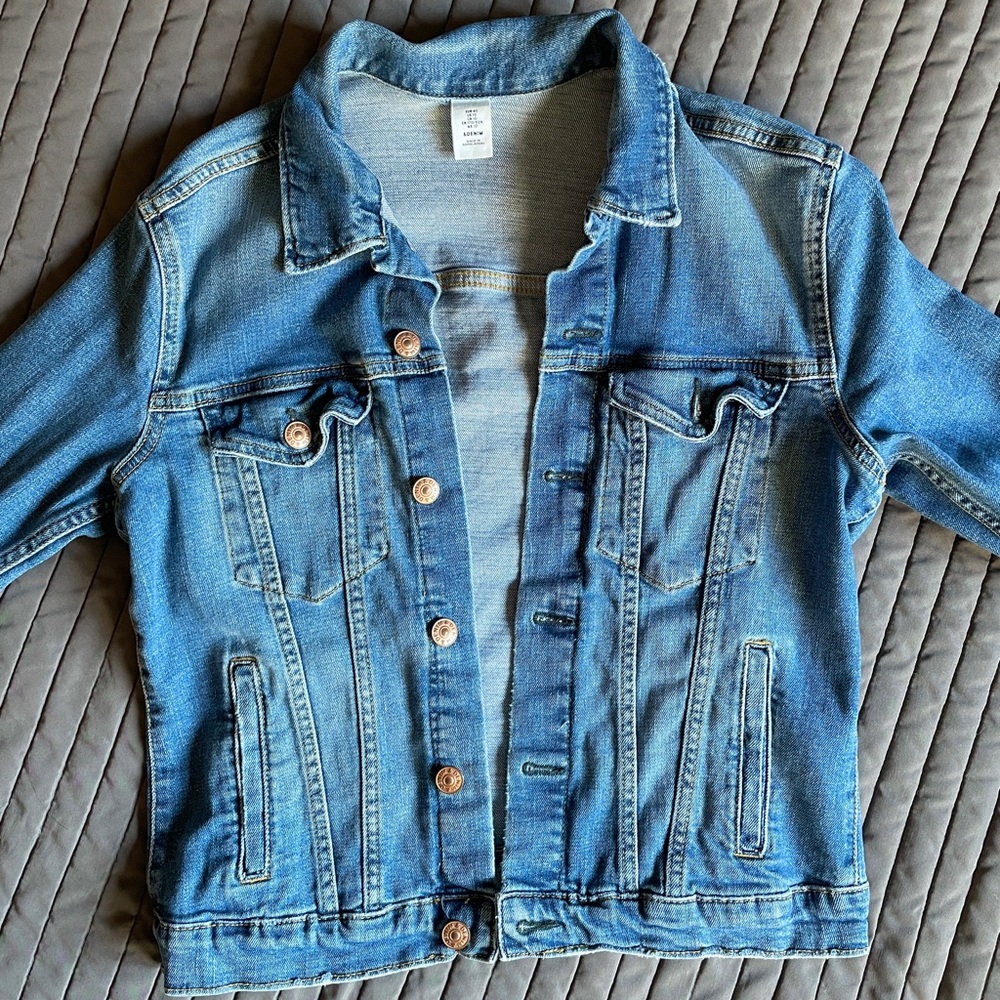 blue denim jacket